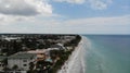 Florida clear blue water birds eye view, sandy beaches drone. city ÃÂ¢Ã¢âÂ¬Ã¢â¬Â¹ÃÂ¢Ã¢âÂ¬Ã¢â¬Â¹on the beach Aerial view of Indian Rocks Beach